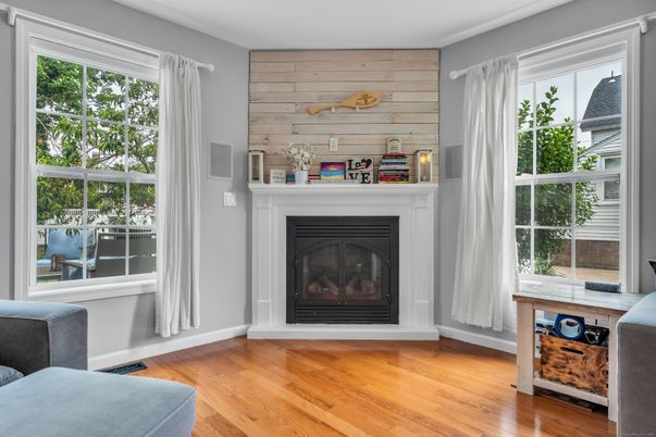 Fireplace, Interior, Wood Texture Flooring, Wooden Walls