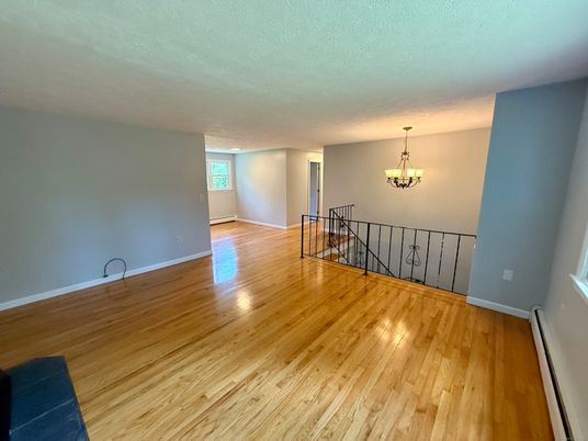 Chandelier, Empty room, Interior, Wood Texture Flooring