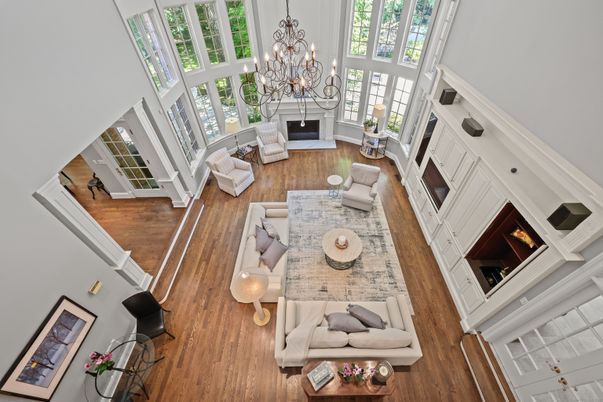Chandelier, Fireplace, Interior, Living room, Wood Texture Flooring