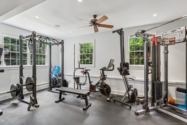 Fitness Equipment, Interior, Recessed Lighting