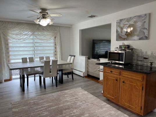 Dining room, Interior, Wood Texture Flooring