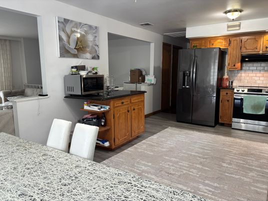 Interior, Kitchen, Wood Texture Flooring