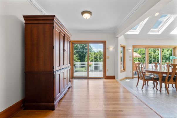 Dining room, Interior, Wood Texture Flooring