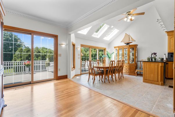 Dining room, Interior, Wood Texture Flooring