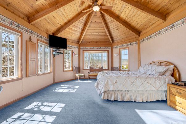 Bedroom, Interior, Wooden Beams, Wooden Ceilings