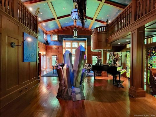 Interior, Pendant Lights, Piano, Wood Texture Flooring