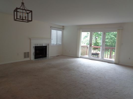 Empty room, Fireplace, Interior, Pendant Lights