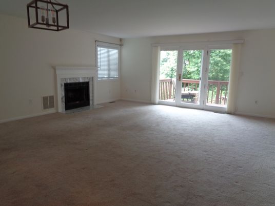 Empty room, Fireplace, Interior