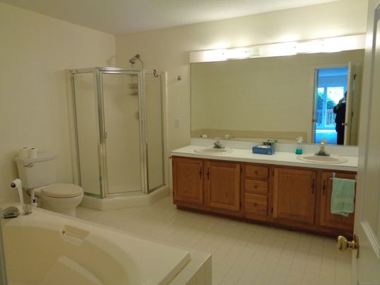 Bathroom, Dual Sink Vanities, Glass Shower, Interior