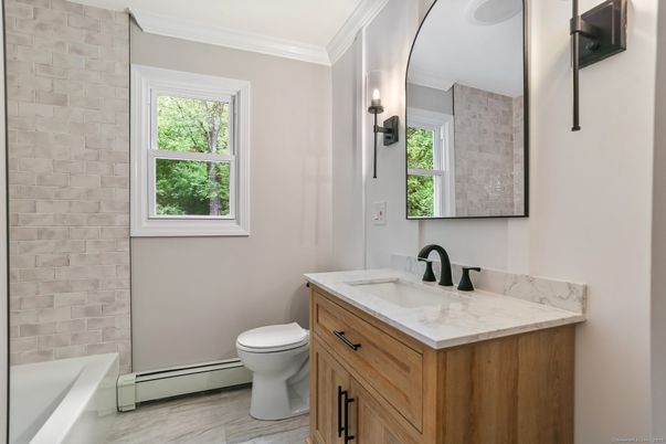 Bathroom, Interior, Wood Texture Flooring