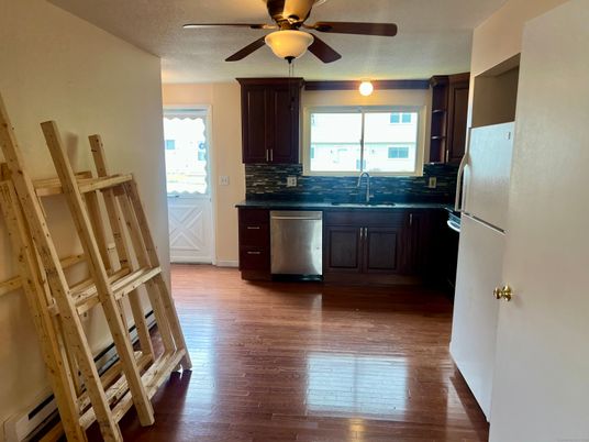 Interior, Kitchen, Wood Texture Flooring