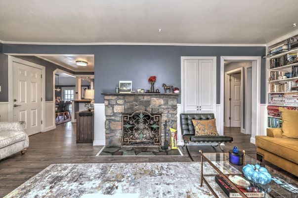 Fireplace, Interior, Wood Texture Flooring