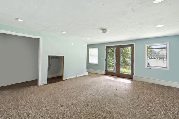 Empty room, Interior, Recessed Lighting