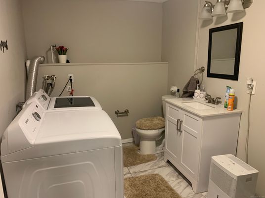 Bathroom, Interior, Marble, Washer