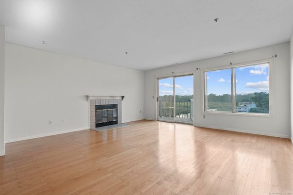 Empty room, Fireplace, Interior, Wood Texture Flooring