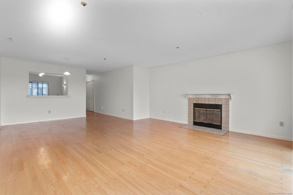 Empty room, Fireplace, Interior, Wood Texture Flooring