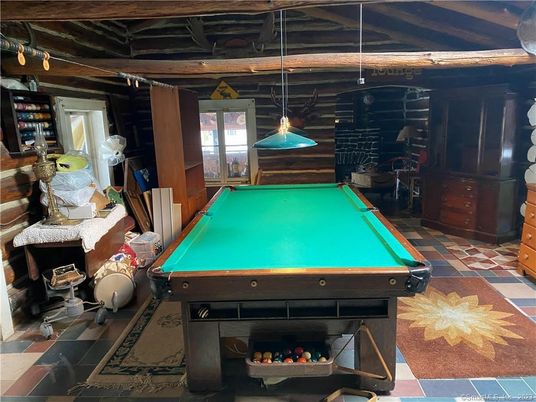 Billiard Table, Game Room, Interior, Pendant Lights