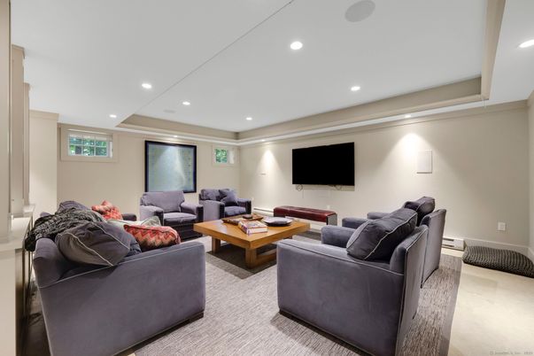 Interior, Living room, Recessed Lighting