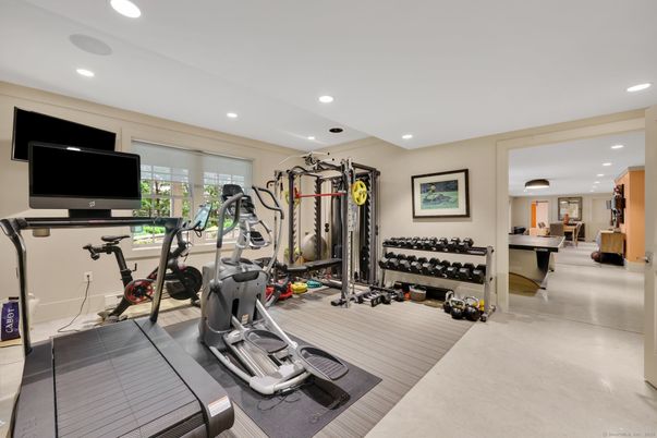 Fitness Equipment, Interior, Recessed Lighting