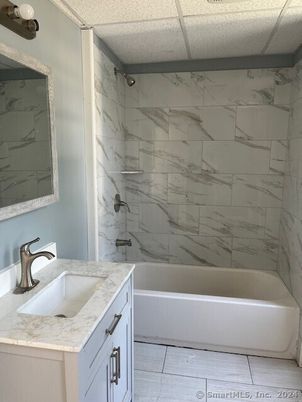 Bathroom, Interior, Marble Walls