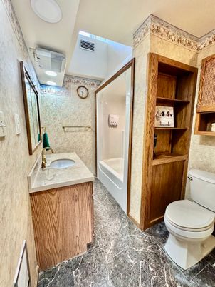 Bathroom, Glass Shower, Interior, Marble