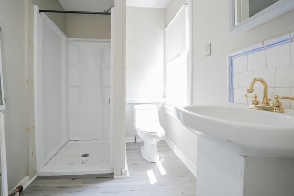 Bathroom, Interior, Wood Texture Flooring