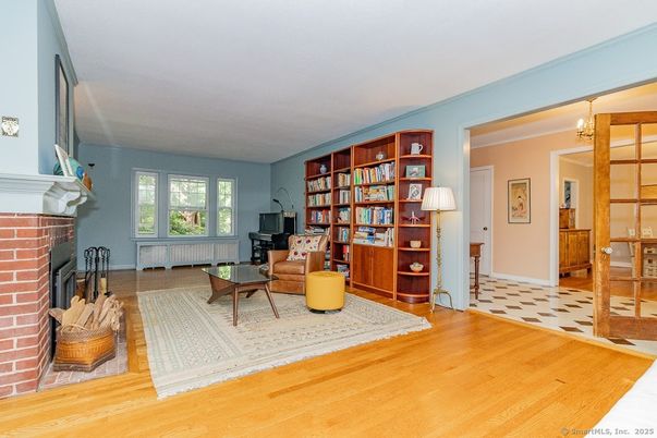 Fireplace, Interior, Living room, Piano, Wood Texture Flooring