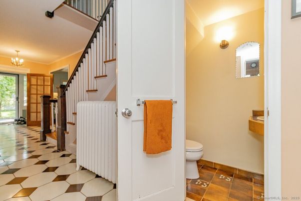Bathroom, Chandelier, Interior