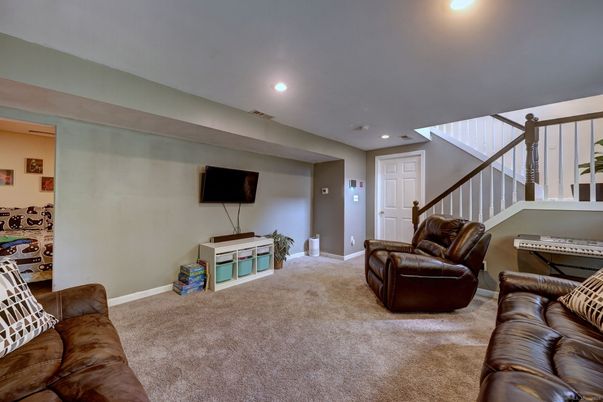 Interior, Living room, Recessed Lighting
