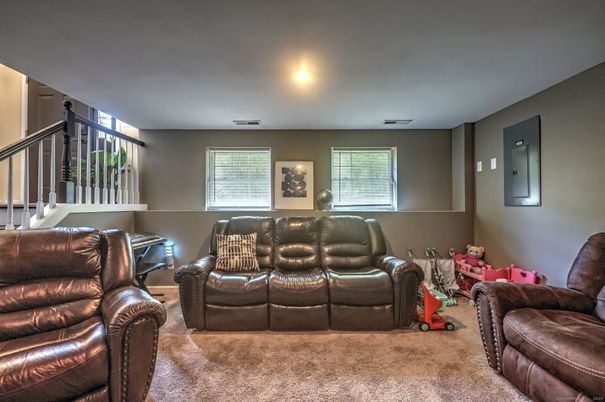 Interior, Living room, Recessed Lighting