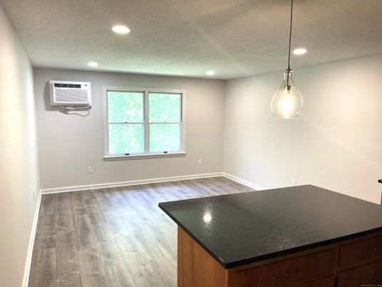 Empty room, Interior, Pendant Lights, Recessed Lighting, Wood Texture Flooring