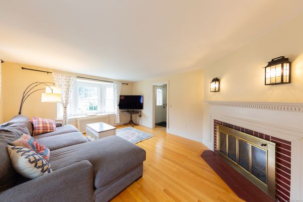 Fireplace, Interior, Living room, Wood Texture Flooring