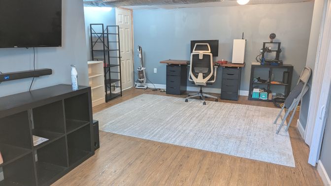 Home Office, Interior, Wood Texture Flooring