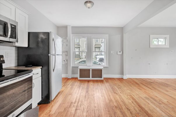 Interior, Kitchen, Wood Texture Flooring