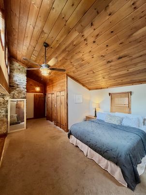Bedroom, Interior, Wooden Ceilings