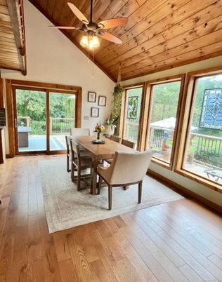 Dining room, Interior, Wooden Ceilings, Wood Texture Flooring