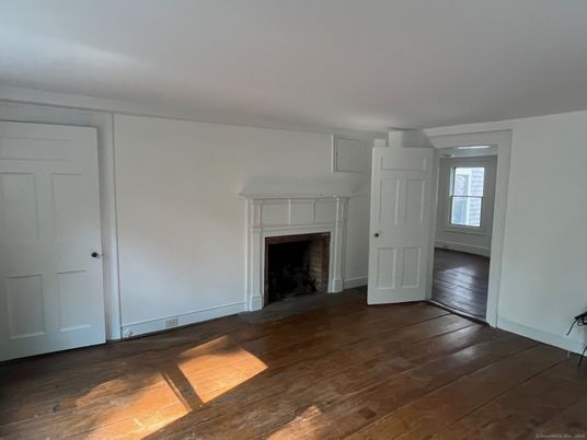 Empty room, Fireplace, Interior, Wood Texture Flooring