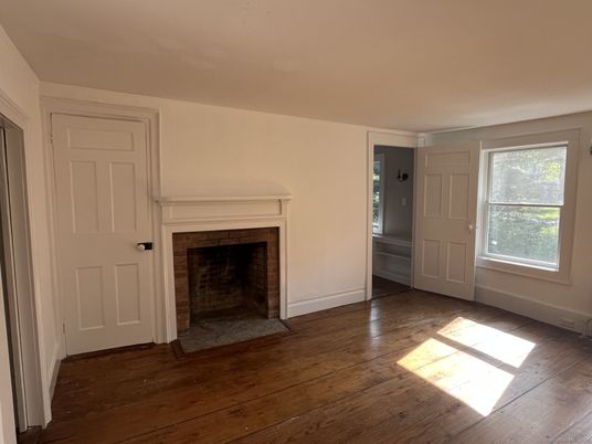 Empty room, Fireplace, Interior, Wood Texture Flooring