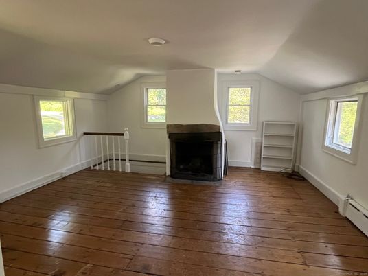 Empty room, Fireplace, Interior, Wood Texture Flooring