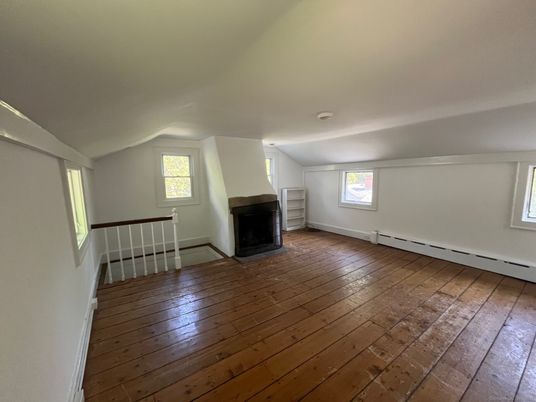 Empty room, Fireplace, Interior, Wood Texture Flooring