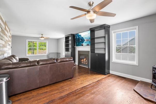 Fireplace, Interior, Living room, Wood Texture Flooring