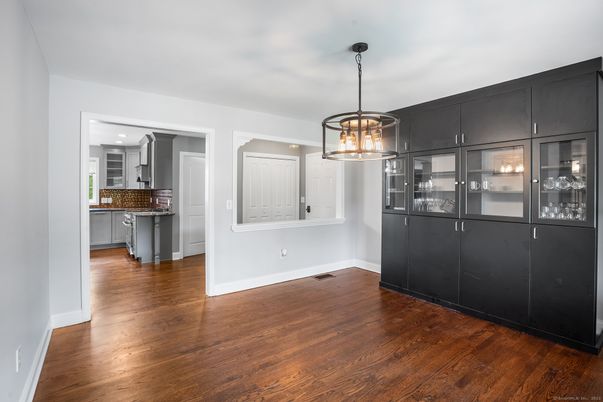 Interior, Kitchen, Pendant Lights, Wood Texture Flooring
