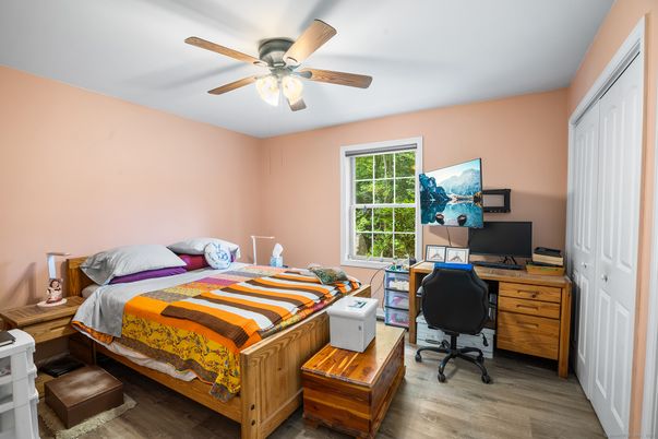 Bedroom, Home Office, Interior, Wood Texture Flooring