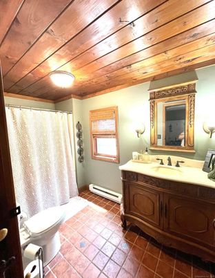 Bathroom, Interior, Wooden Ceilings