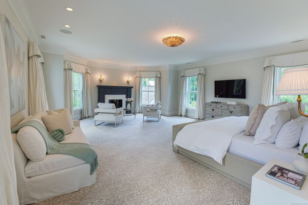 Bedroom, Fireplace, Interior, Recessed Lighting
