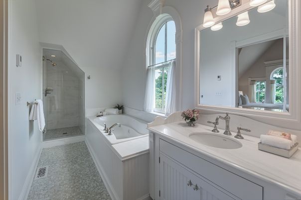 Bathroom, Dual Sink Vanities, Glass Shower, Interior