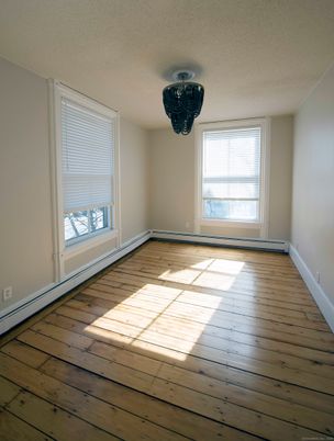 Chandelier, Empty room, Interior, Wood Texture Flooring