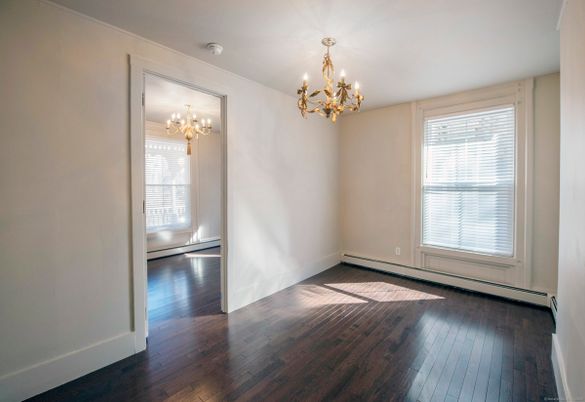 Chandelier, Empty room, Interior, Wood Texture Flooring
