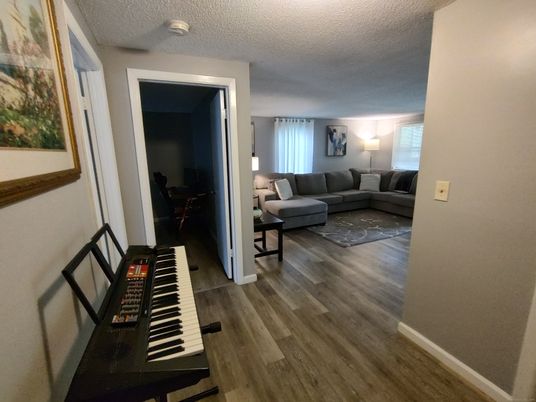 Interior, Living room, Piano, Wood Texture Flooring