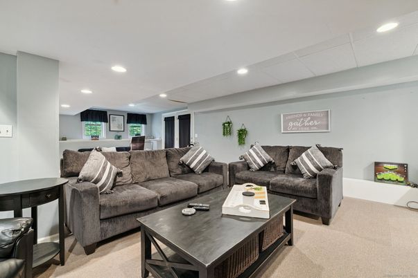 Interior, Living room, Recessed Lighting
